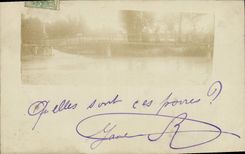 CARTE PHOTO Pont