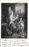 CPA Tableaux Celebres Ste Cecile Chantant Les Louanges du Seigneur 