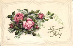 CPA Bonne Fete Fleurs