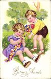 CPA Bonne Annee Enfants