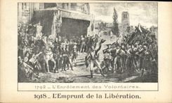 CPA L'Emprunt de la Liberation 1792 enregistrement des volontaires