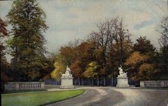 CPA Dresden Grosser Garten im Herbst 
