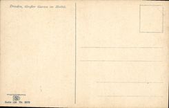 CPA Dresden Grosser Garten im Herbst 