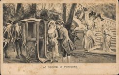 CPA La Chaise A Porteurs 