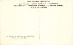 CPA L'Adoration des Mages Panneau Central du Triptyque 