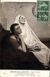 CPA Musee du Louvre Ecole Francaise Scheffer Ary Sainte Monique et Saint Augustin 