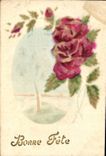 CPA Bonne Fete Fleurs
