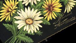 CPA Heureux Anniversaire Fleurs