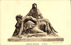 CPA Marthe Spitzer Pieta 
