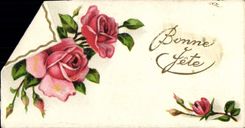 CPA Bonne Fete Fleurs