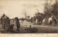 CPA Musee Royal d'Anvers Van de Velde Les Plaisirs de l'Hiver 