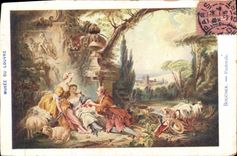 CPA Musee du Louvre Boucher Pastorale 