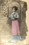 CPA Bonne Fete Femme