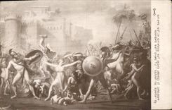 CPA Musee du Louvre J L David Les Sabines Arretant le Combat Entre les Romains et les Sabins 