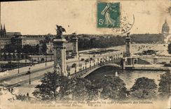 CPA Paris Perspective du Pont Alexandre et de l'Esplanade des Invalides 