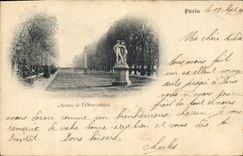 CPA Paris Avenue de l'Observatoire Carte 1899