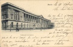 CPA Paris Colonnade du Louvre Carte 1899