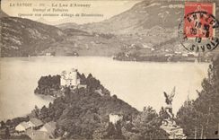 CPA La Savoie Le Lac d'Annecy Duingt et Talloires possede une ancienne Abbaye de Benedictins 
