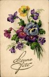 CPA Bonne Fete Fleurs