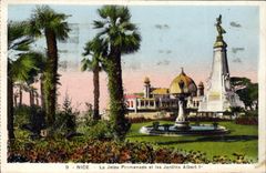 CPA Nice La Jetee Promenade et les Jardins Albert 1er
