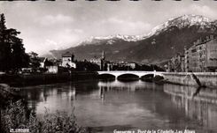 CPA Grenoble Pont de la Citadelle Les Alpes 