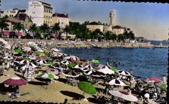 CPA La Cote d'Azur Saint Raphael Var La Plage 