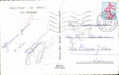 CPA Cote d'Azur Bandol Vue Generale 