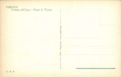 CPA Firenze Veduta dell'Arno Ponte S Trinita