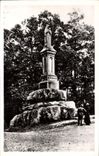 CPA Abbaye de la Pierre Qui Vire Dolmen de la Pierre qui Vire et Statue de la Vierge 