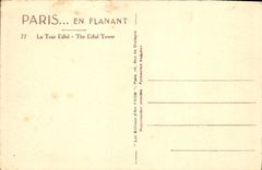 CPA Paris La Tour Eiffel Rhinoceros