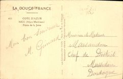 CPA Cote d'Azur Nice Alpes Maritimes Palais de la Jetee 