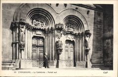 CPA Strasbourg La Cathedrale Portail sud 