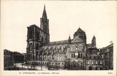 CPA Strasbourg La Cathedrale Cote sud 