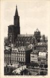 CPA Strasbourg Le Palais des Rohan et la Cathedrale 