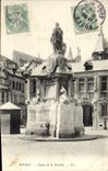 CPA Rouen Statue de la Pucelle