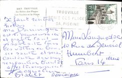 CPA Trouville La Reine des Plages Les Yachts et la Plage Bateaux