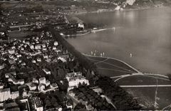 CPA Annecy La Baie d'Albigny et la Plage 