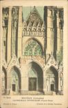 CPA Bayeux Calvados Cathedrale Notre Dame Facade Ouest 