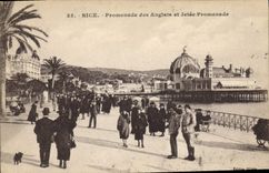 CPA Nice Promenade des Anglais et Jetee Promenade 
