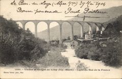CPA Viaduc et Gorges du Loup Alp Marit Ligne du Sud de la France 
