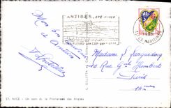 CPA Nice Un coin de la Promenade des Anglais 