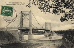 CPA Bouchemaine M et L Le Pont suspendu 