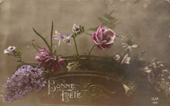 CPA Bonne Fete Fleurs