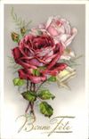 CPA Bonne Fete Fleurs