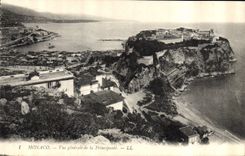 CPA Monaco Vue generale de la Principaute 