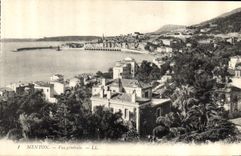 CPA Menton Vue generale 