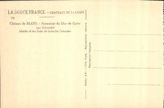 CPA Chateau de Blois Assassinat du Duc de Guise par Delaroche 