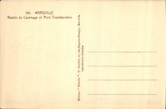 CPA Marseille du Carenage et Pont Transbordeur Bateaux