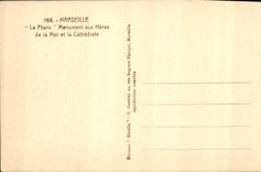 CPA Marseille Le Pharo Monument aux Heros de la Mer et la Cathedrale