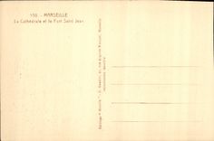 CPA Marseille La Cathedrale et le Fort Saint Jean 